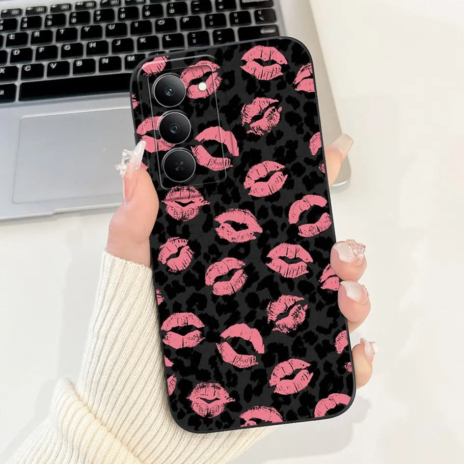 Graffiti Butterfly Phone Case – Camera Protection Cover for Realme 14x 5G
