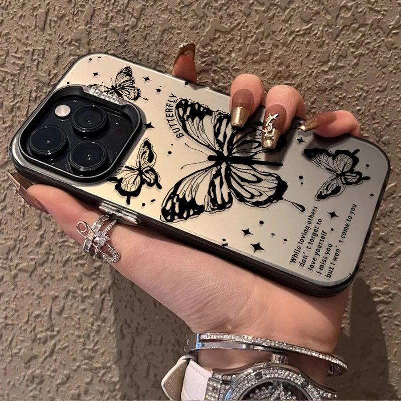 Graffiti Butterfly Phone Case – Shockproof Cover for Xiaomi Redmi Note Series