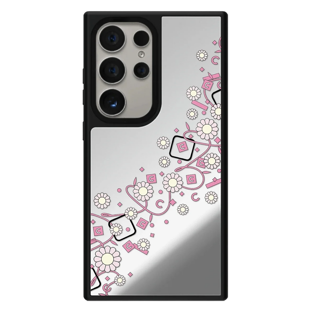 Graffiti Flowers Mirror Case – Samsung Galaxy S24/S25/S26 Series
