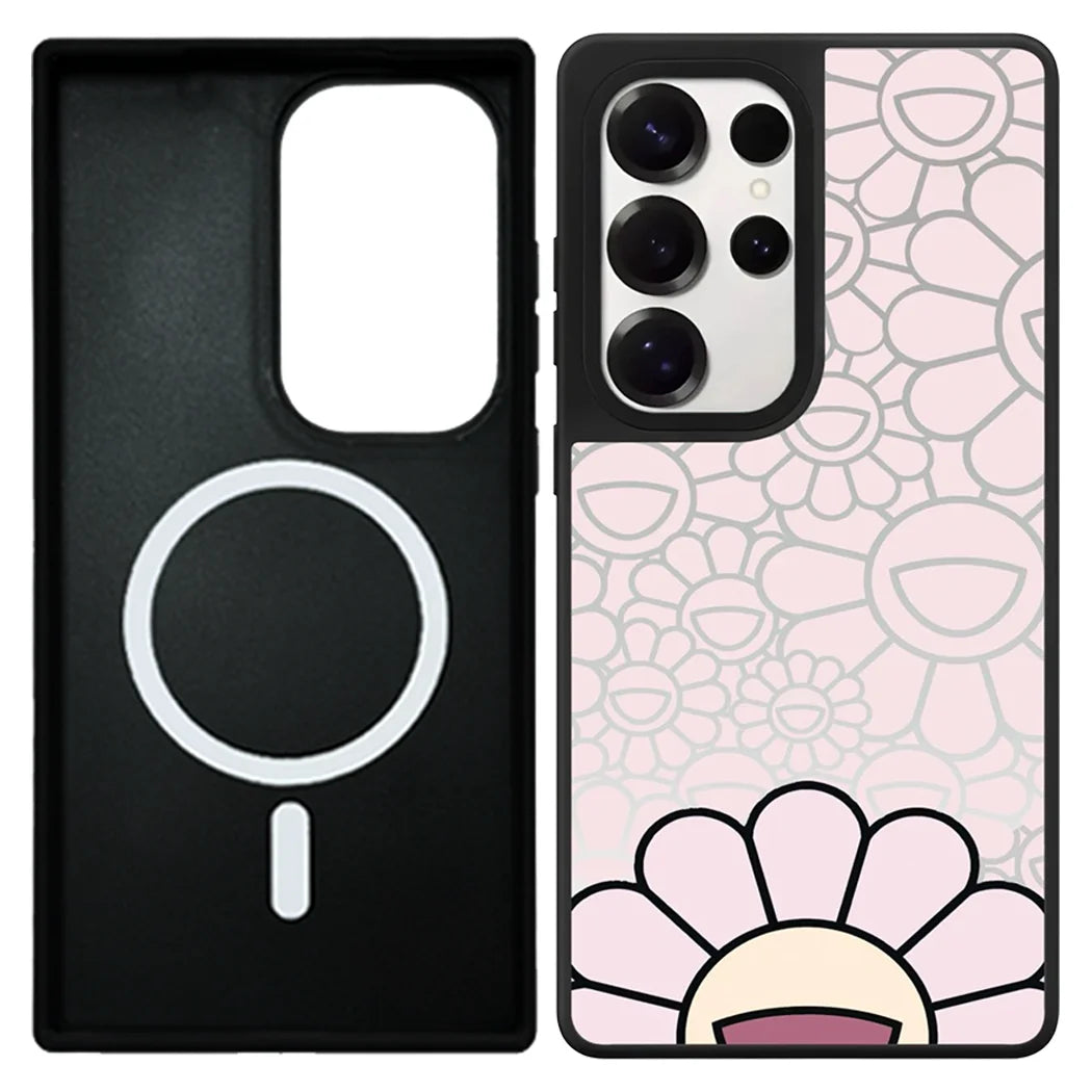 Graffiti Flowers Mirror Case – Samsung Galaxy S24/S25/S26 Series