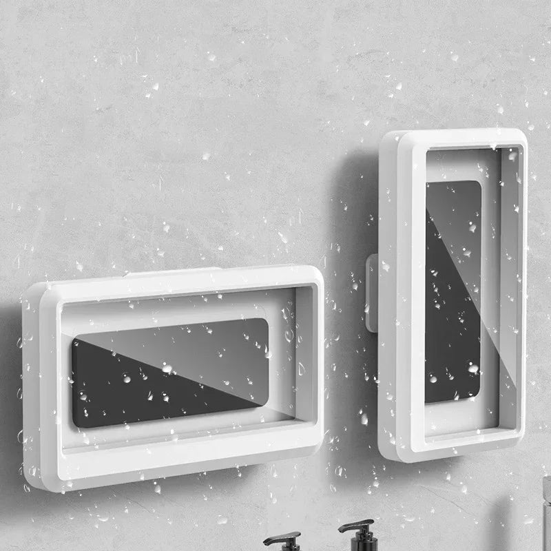 360° Waterproof Shower Phone Holder – Anti-Fog Wall Mount