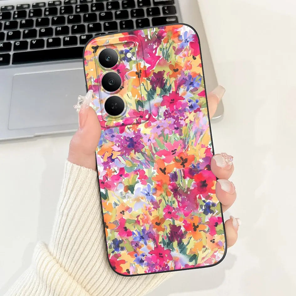 Graffiti Butterfly Phone Case – Camera Protection Cover for Realme 14x 5G