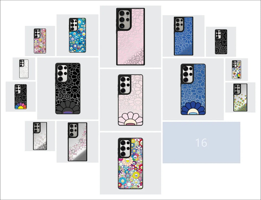 Graffiti Flowers Mirror Case – Samsung Galaxy S24/S25/S26 Series