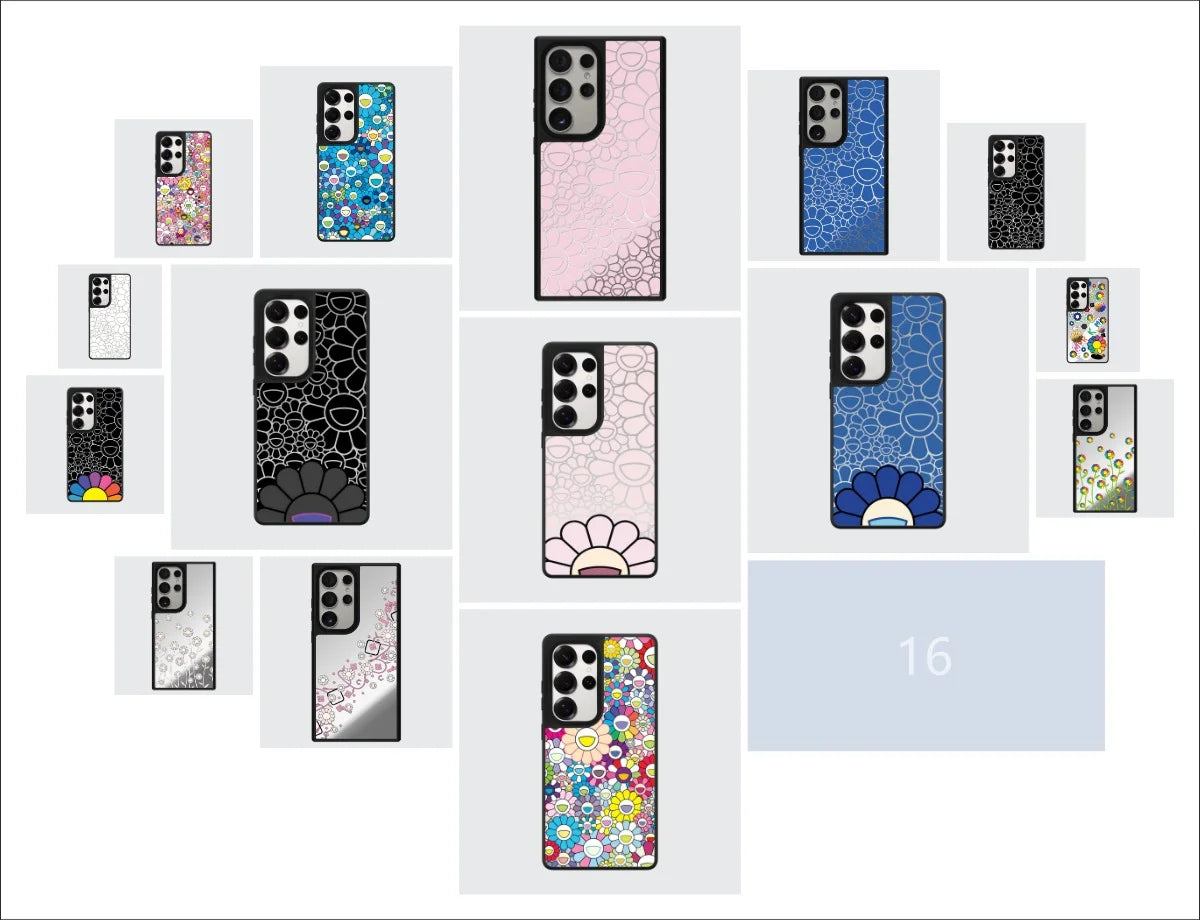 Graffiti Flowers Mirror Case – Samsung Galaxy S24/S25/S26 Series