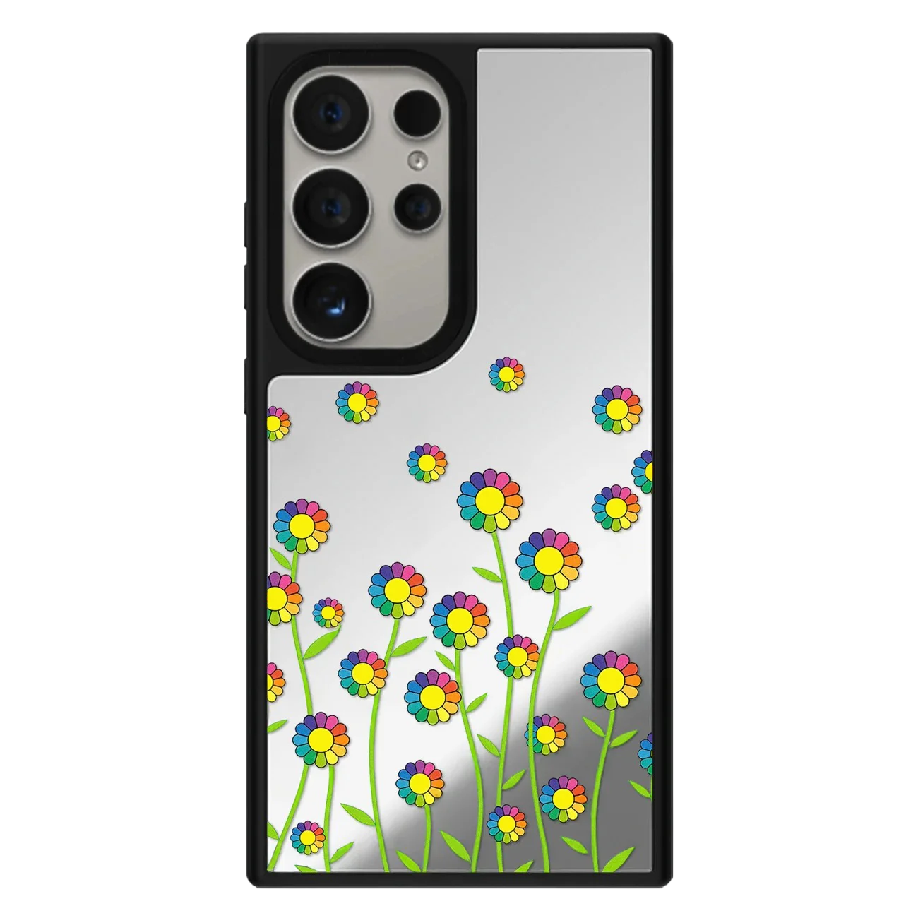 Graffiti Flowers Mirror Case – Samsung Galaxy S24/S25/S26 Series