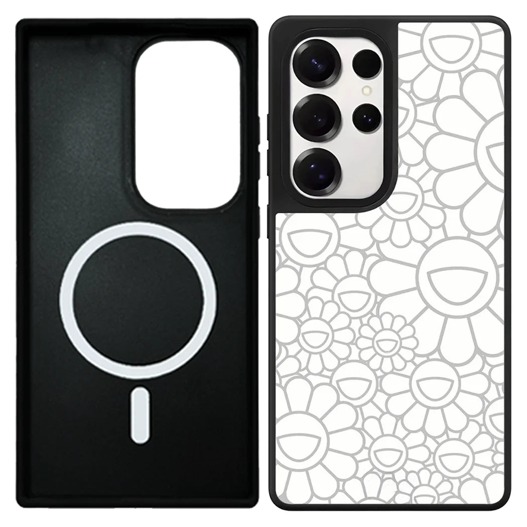 Graffiti Flowers Mirror Case – Samsung Galaxy S24/S25/S26 Series