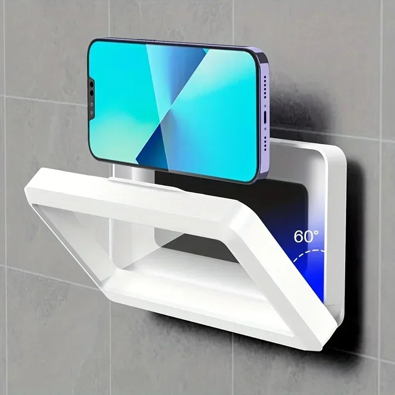 360° Waterproof Shower Phone Holder – Anti-Fog Wall Mount
