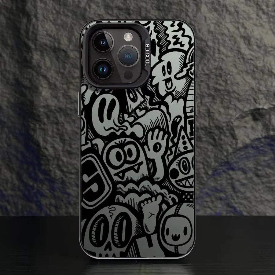 Cute Graffiti Frosted Phone Case – Xiaomi Mi & POCO Series