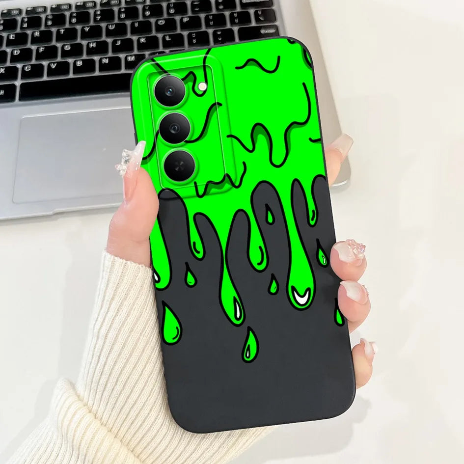 Graffiti Butterfly Phone Case – Camera Protection Cover for Realme 14x 5G
