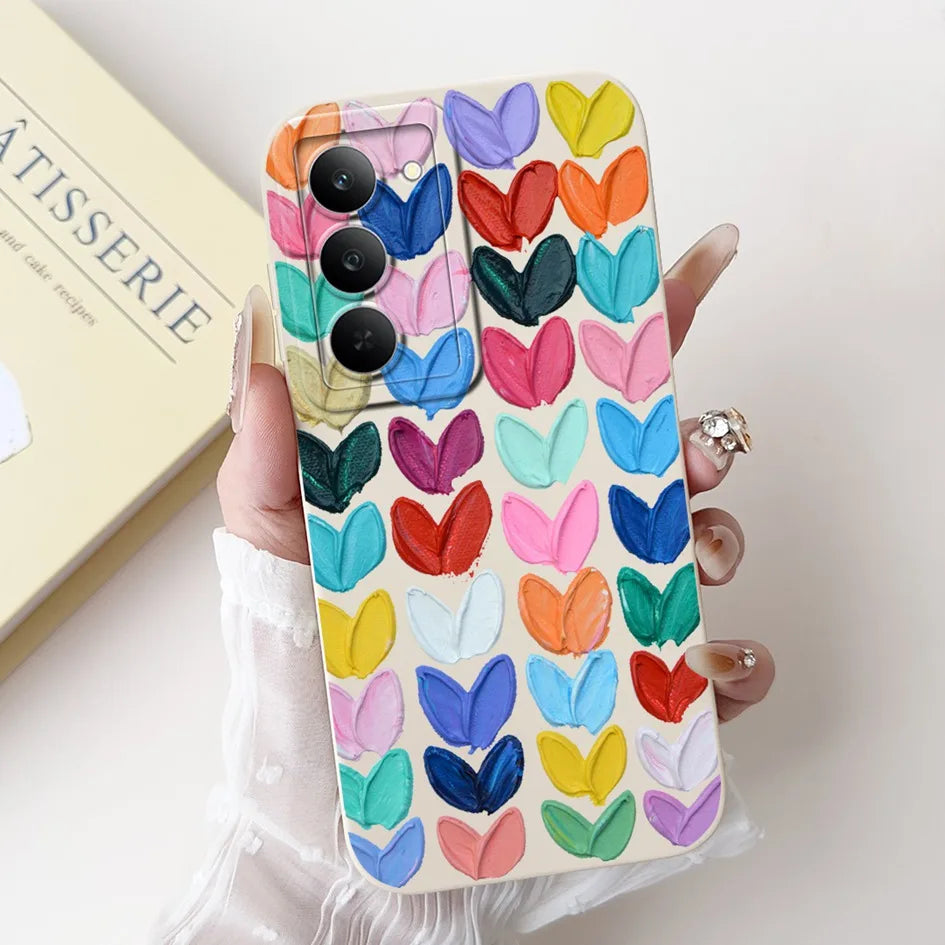 Graffiti Butterfly Phone Case – Camera Protection Cover for Realme 14x 5G