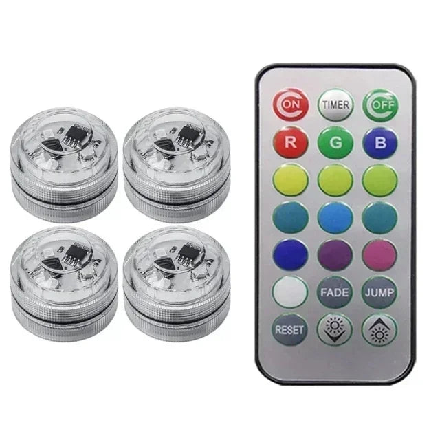 Wireless LED Car Interior Ambient Lights – Remote Control RGB Atmosphere Lamps