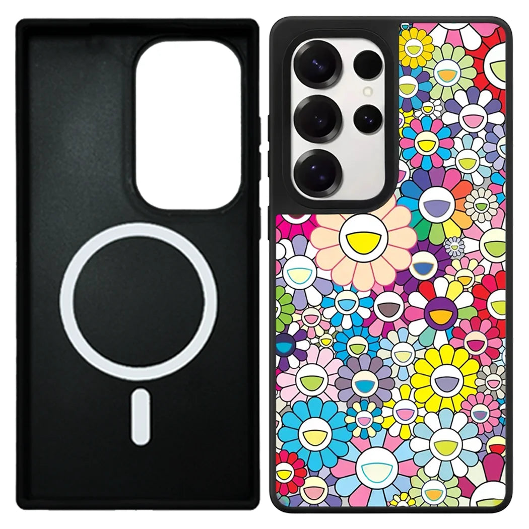 Graffiti Flowers Mirror Case – Samsung Galaxy S24/S25/S26 Series