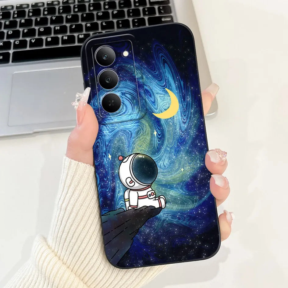 Graffiti Butterfly Phone Case – Camera Protection Cover for Realme 14x 5G