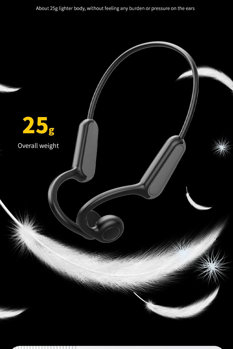 B8 Bone Conduction Headphones – IPX5 Waterproof Bluetooth Sport Earphones
