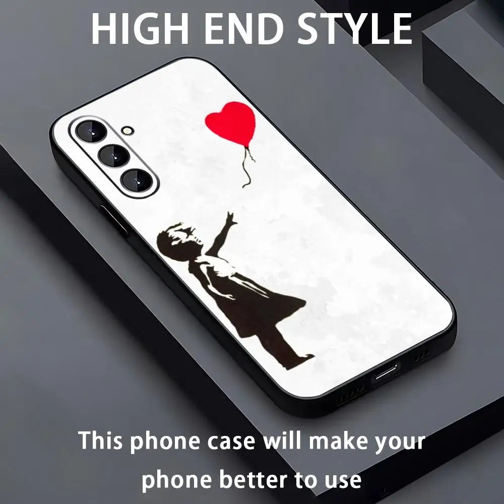 Banksy Graffiti Art Phone Case – Soft Cover for Samsung Galaxy A Series