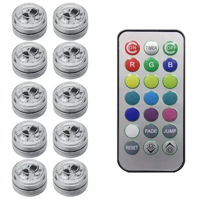 Wireless LED Car Interior Ambient Lights – Remote Control RGB Atmosphere Lamps
