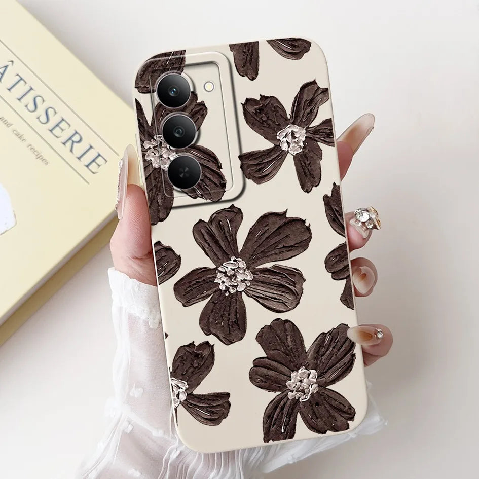 Graffiti Butterfly Phone Case – Camera Protection Cover for Realme 14x 5G