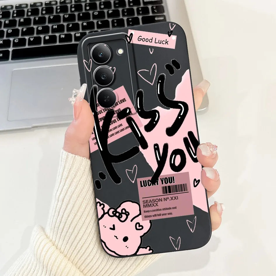 Graffiti Butterfly Phone Case – Camera Protection Cover for Realme 14x 5G