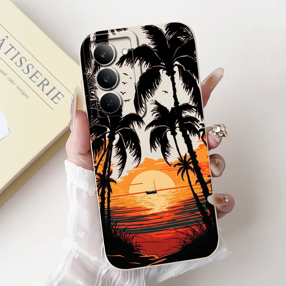 Graffiti Butterfly Phone Case – Camera Protection Cover for Realme 14x 5G