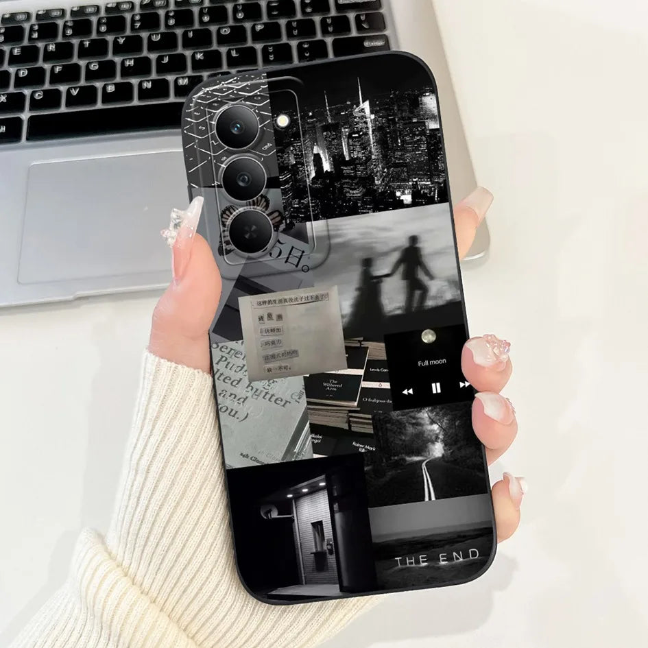 Graffiti Butterfly Phone Case – Camera Protection Cover for Realme 14x 5G