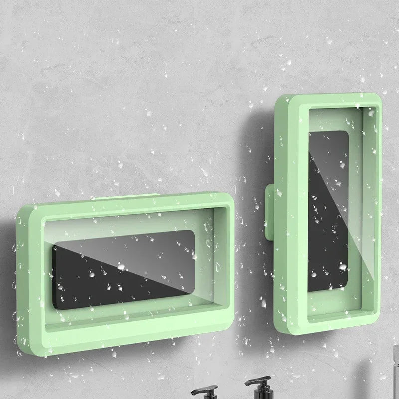 360° Waterproof Shower Phone Holder – Anti-Fog Wall Mount