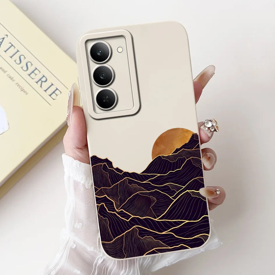 Graffiti Butterfly Phone Case – Camera Protection Cover for Realme 14x 5G