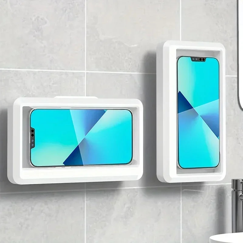 360° Waterproof Shower Phone Holder – Anti-Fog Wall Mount