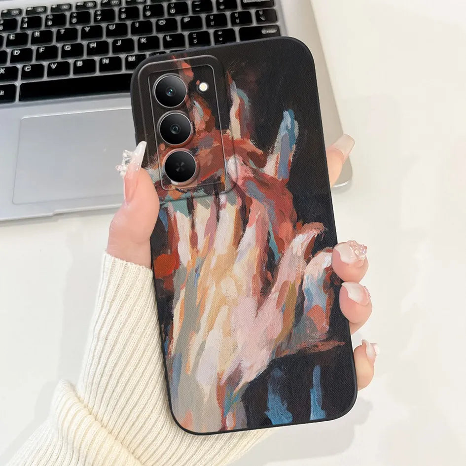 Graffiti Butterfly Phone Case – Camera Protection Cover for Realme 14x 5G