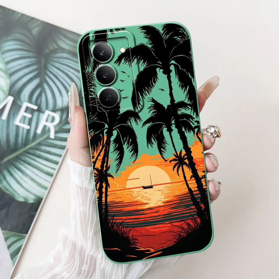Graffiti Butterfly Phone Case – Camera Protection Cover for Realme 14x 5G