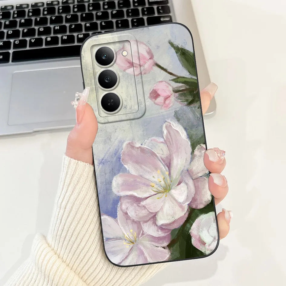 Graffiti Butterfly Phone Case – Camera Protection Cover for Realme 14x 5G