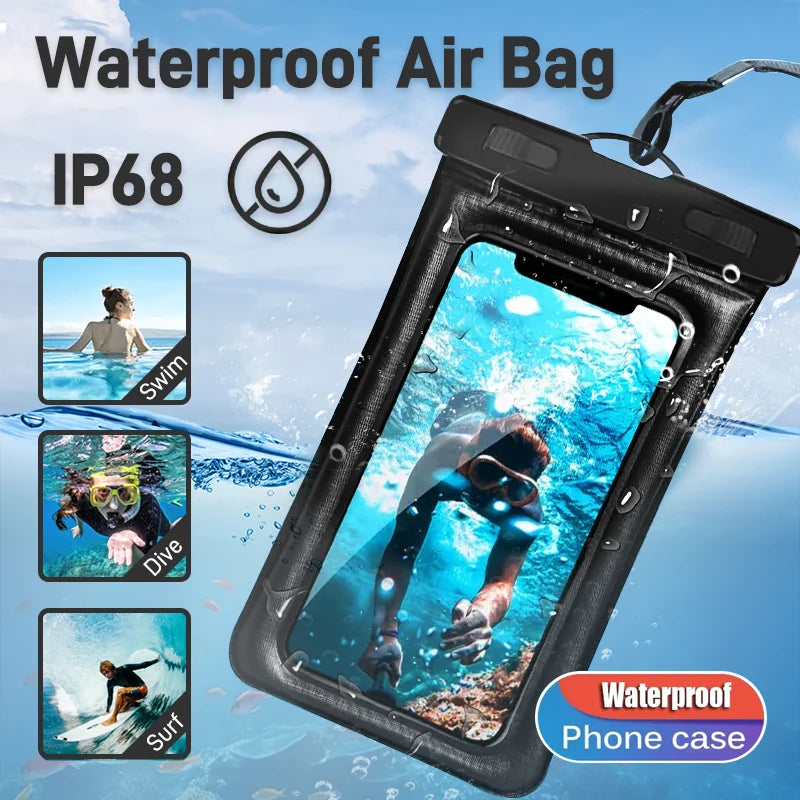 IP68 Waterproof Phone Pouch – Shower, Pool & Beach Ready | iPhone & Android