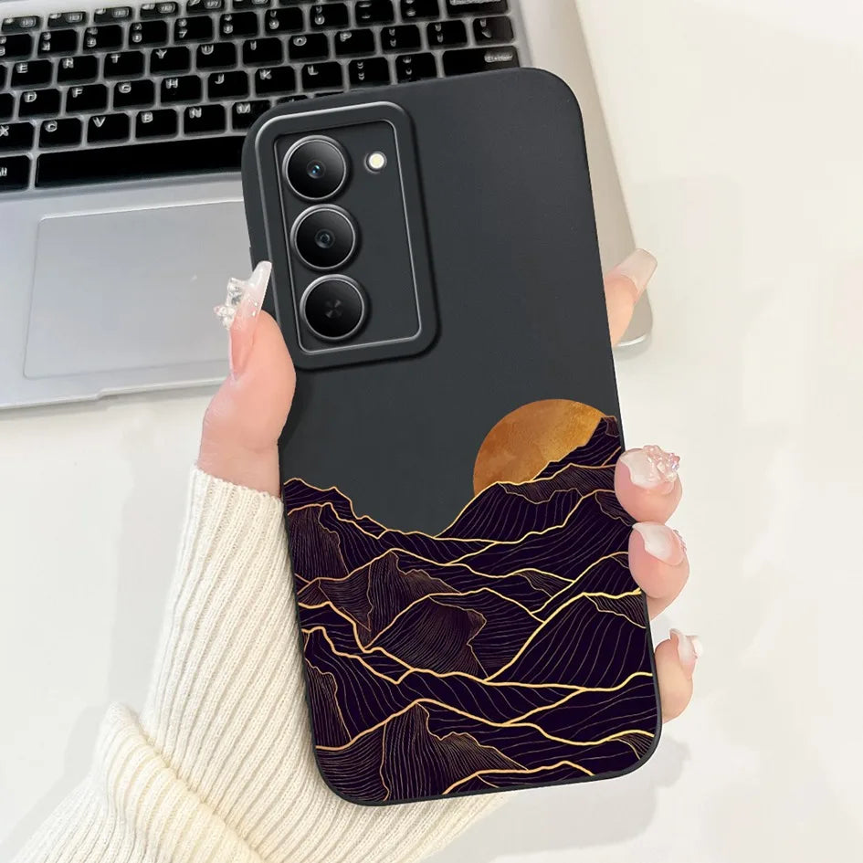 Graffiti Butterfly Phone Case – Camera Protection Cover for Realme 14x 5G