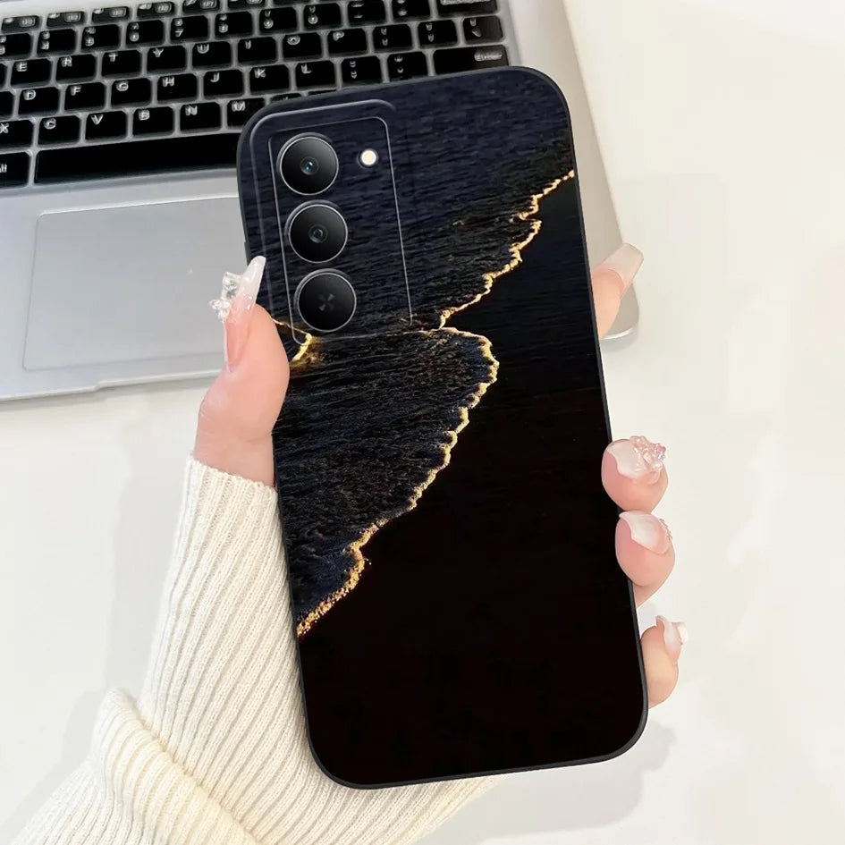 Graffiti Butterfly Phone Case – Camera Protection Cover for Realme 14x 5G