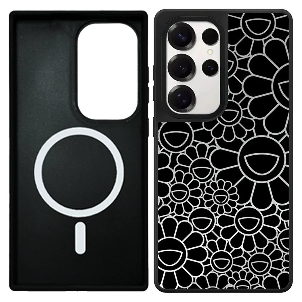 Graffiti Flowers Mirror Case – Samsung Galaxy S24/S25/S26 Series