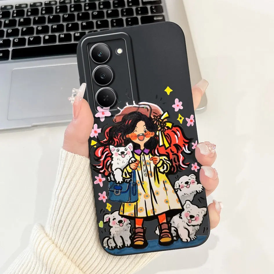 Graffiti Butterfly Phone Case – Camera Protection Cover for Realme 14x 5G