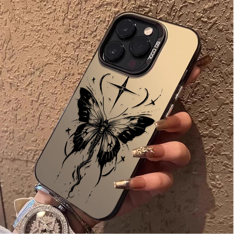 Graffiti Butterfly Phone Case – Shockproof Cover for Xiaomi Redmi Note Series