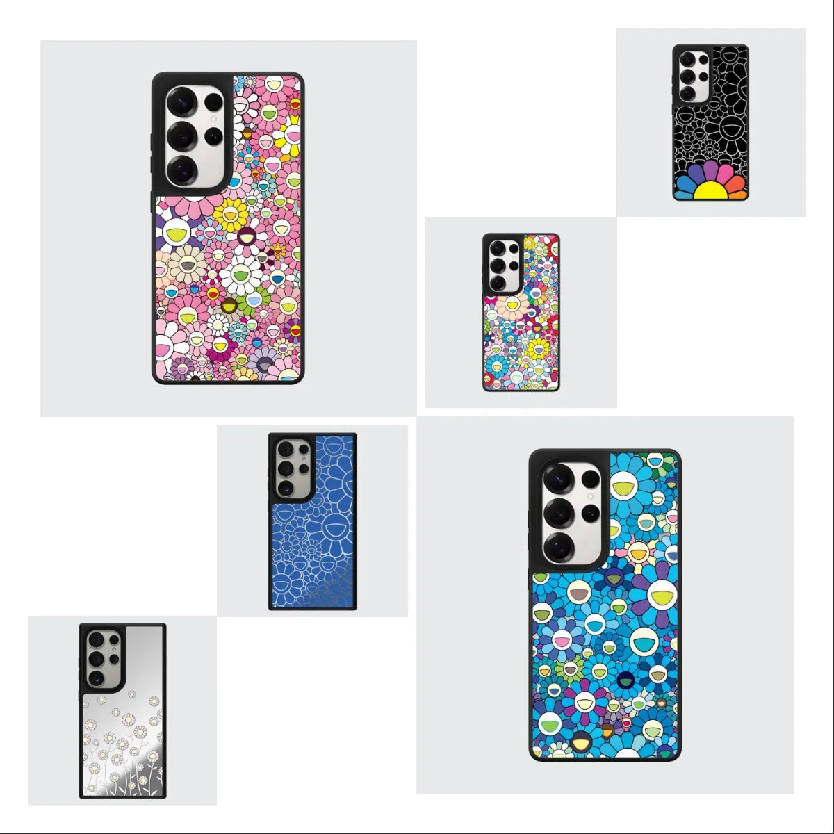 Graffiti Flowers Mirror Case – Samsung Galaxy S24/S25/S26 Series