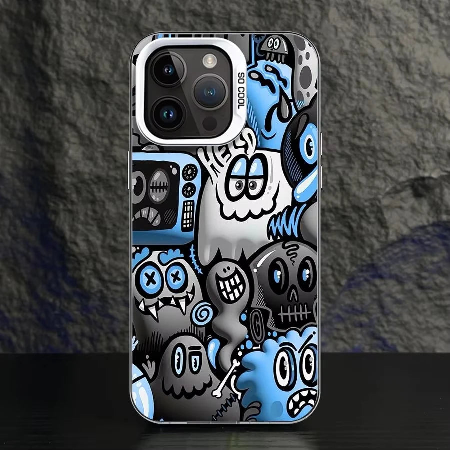Cute Graffiti Frosted Phone Case – Xiaomi Mi & POCO Series