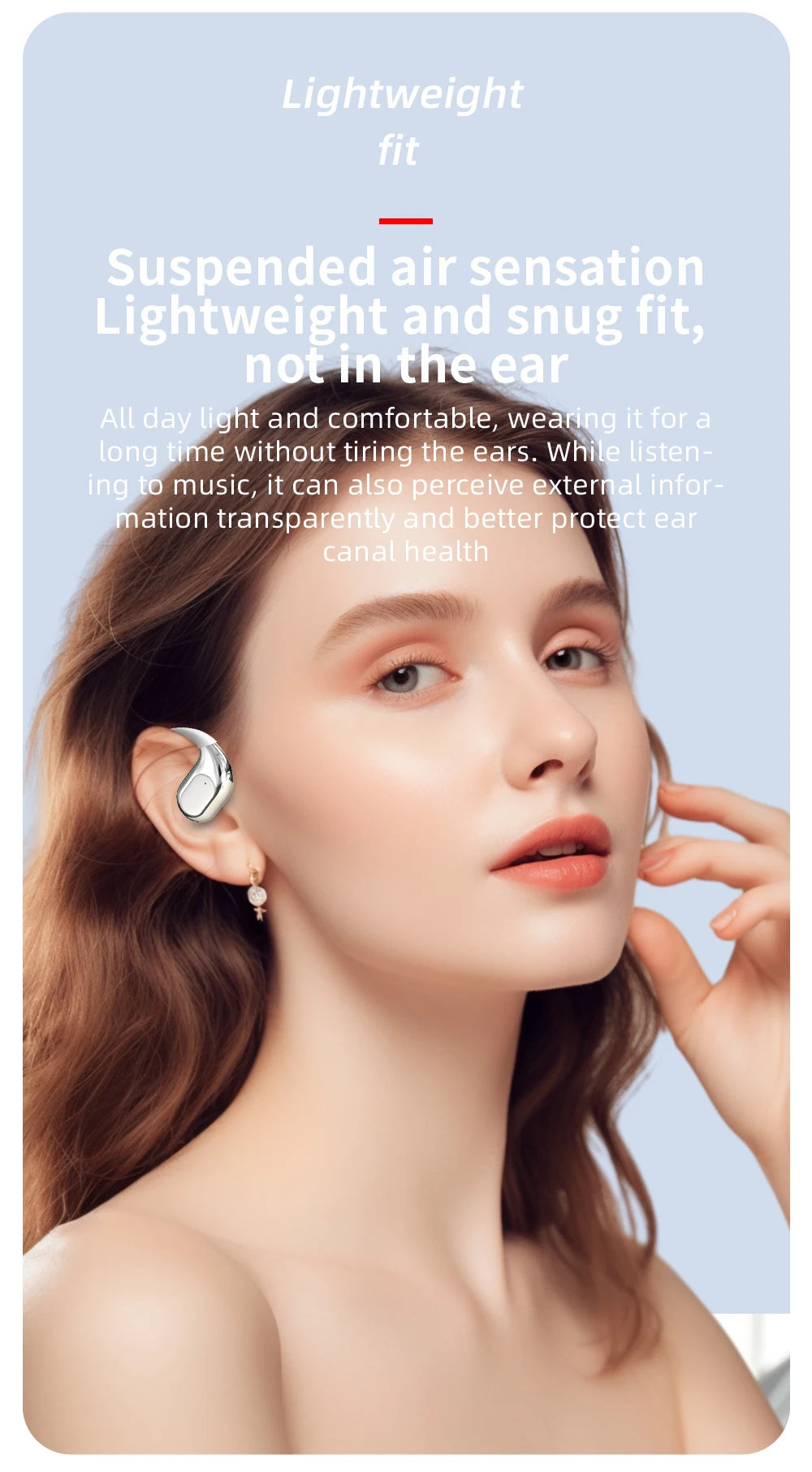 B8 Bone Conduction Wireless Earphones – IPX5 Waterproof Sports Headset
