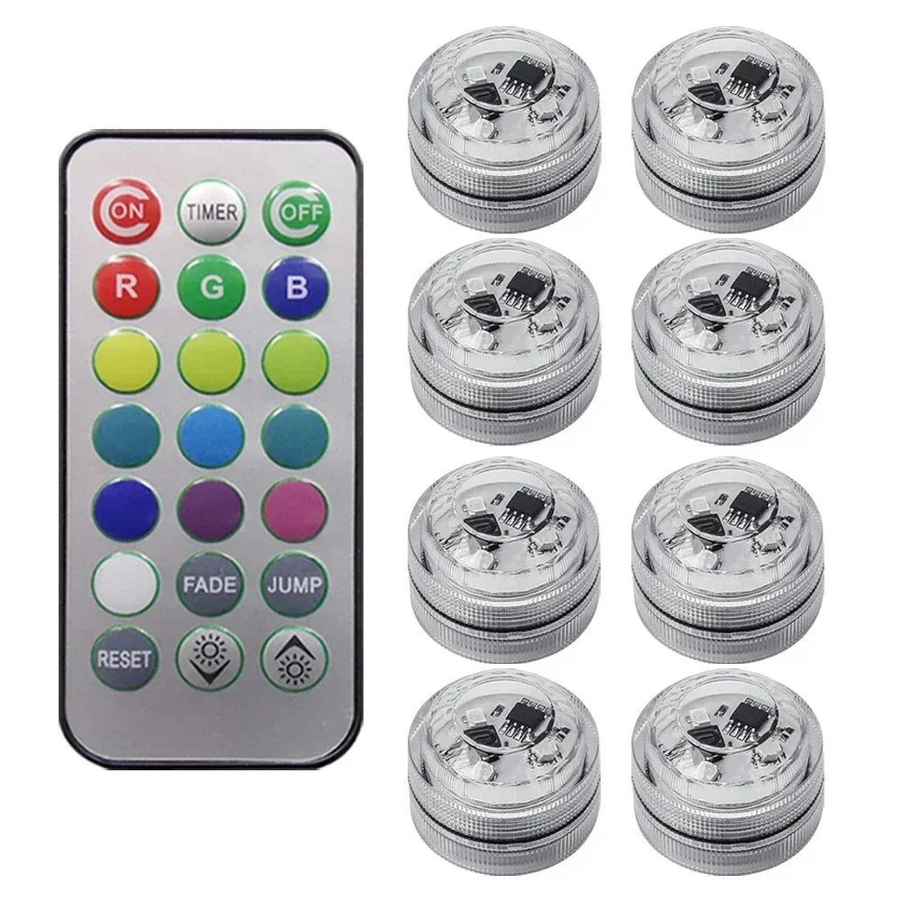 Wireless LED Car Interior Ambient Lights – Remote Control RGB Atmosphere Lamps