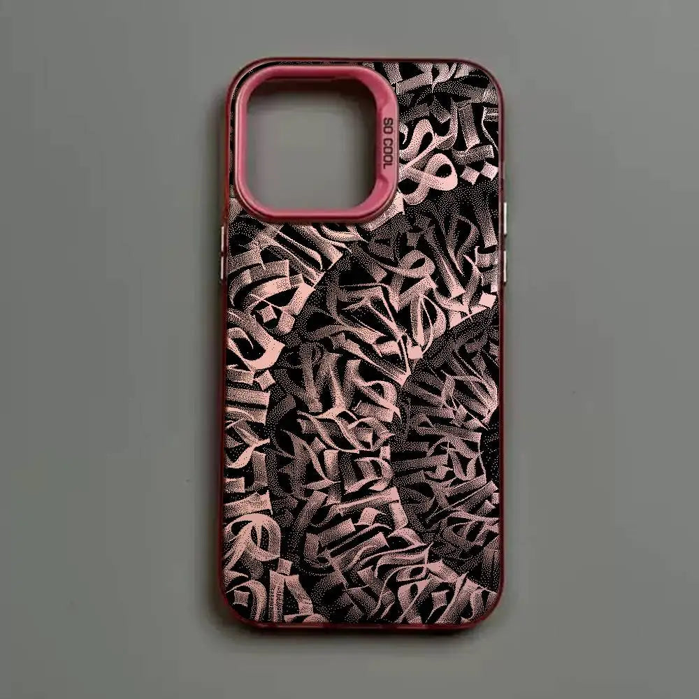 Graffiti Art Phone Case – Matte Shockproof Cover for iPhone 11-17 Pro Max