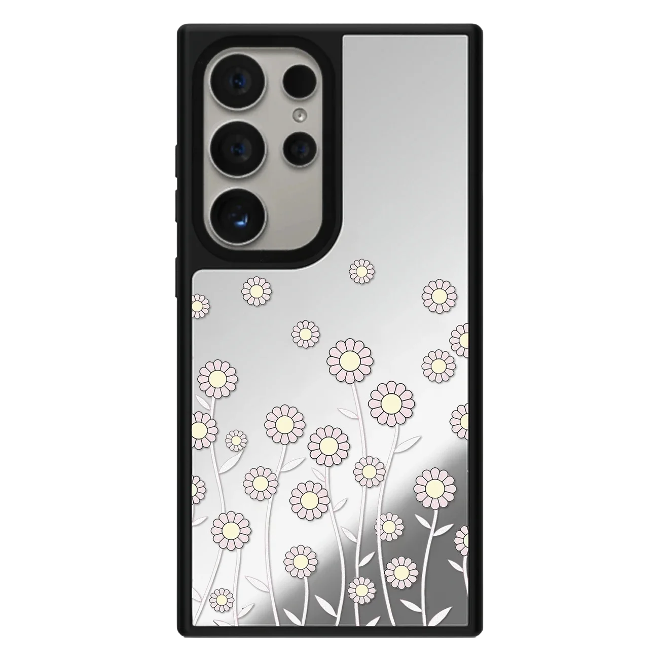 Graffiti Flowers Mirror Case – Samsung Galaxy S24/S25/S26 Series