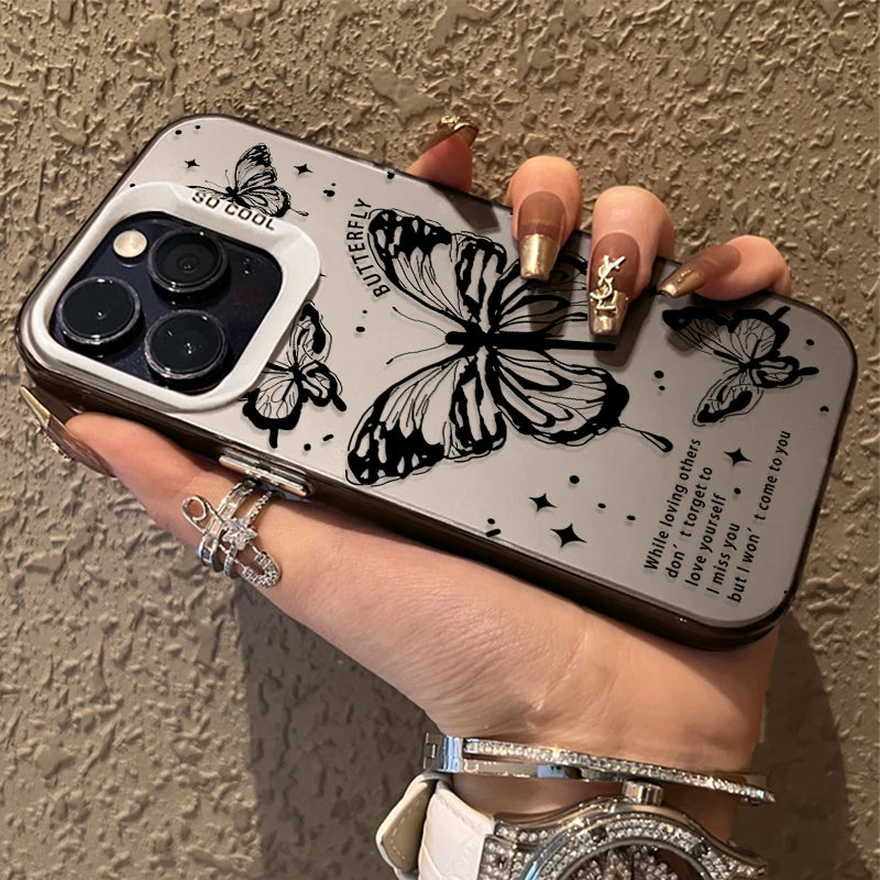 Graffiti Butterfly Phone Case – Shockproof Cover for Xiaomi Redmi Note Series