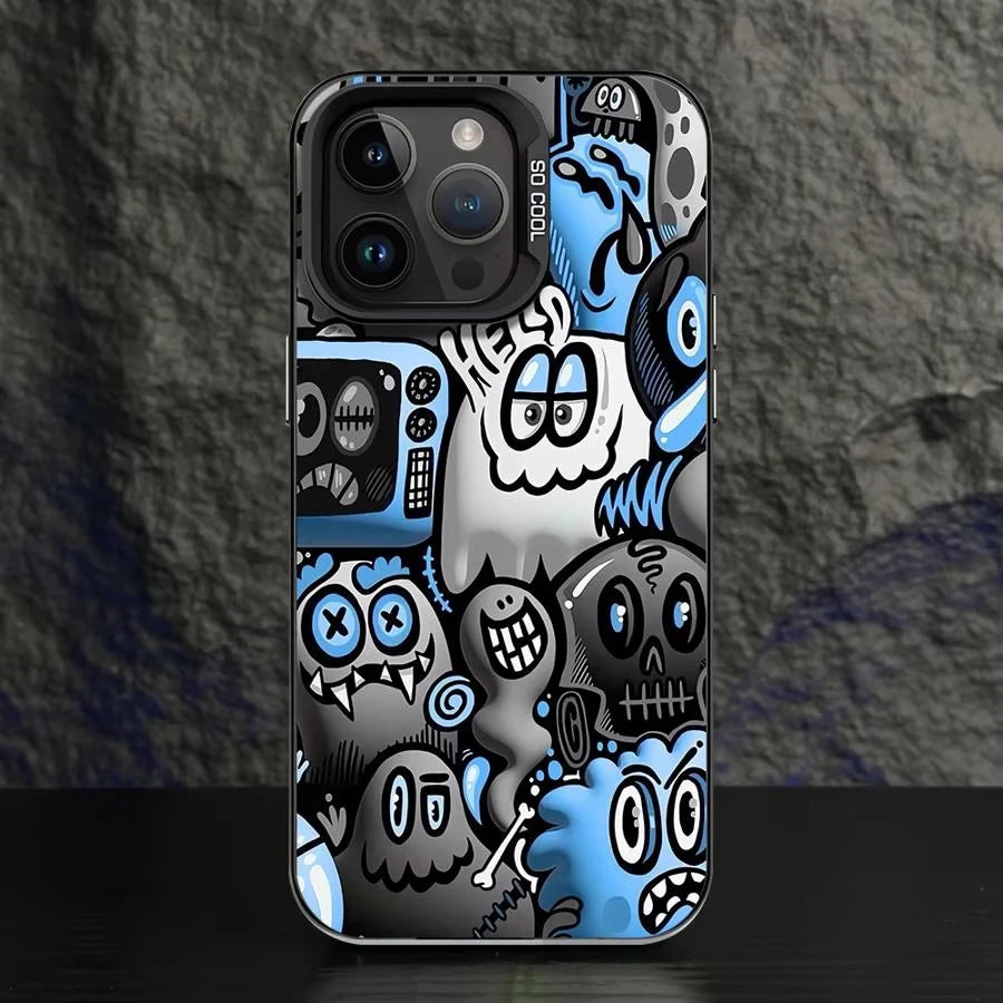 Cute Graffiti Frosted Phone Case – Xiaomi Mi & POCO Series