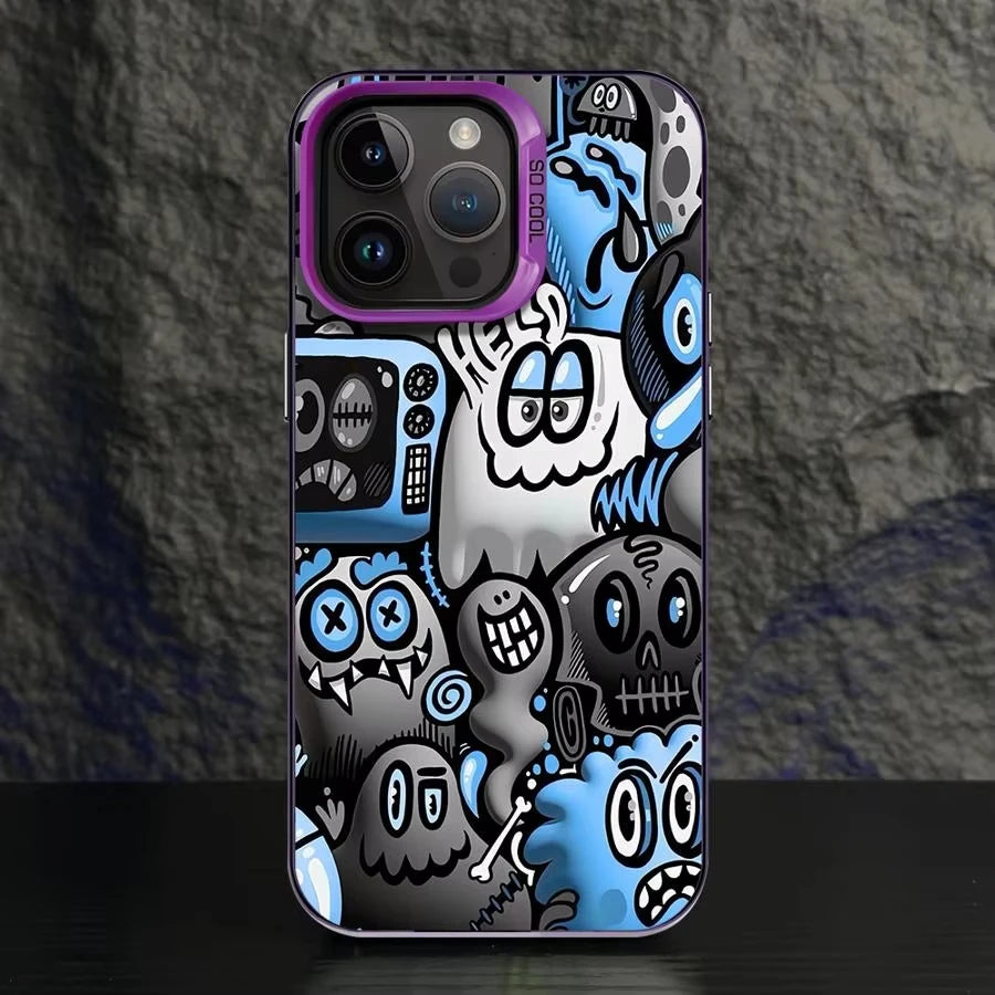 Cute Graffiti Frosted Phone Case – Xiaomi Mi & POCO Series