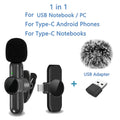 2.4G Wireless Lavalier Microphone – Noise Cancelling for iPhone, Android & iPad