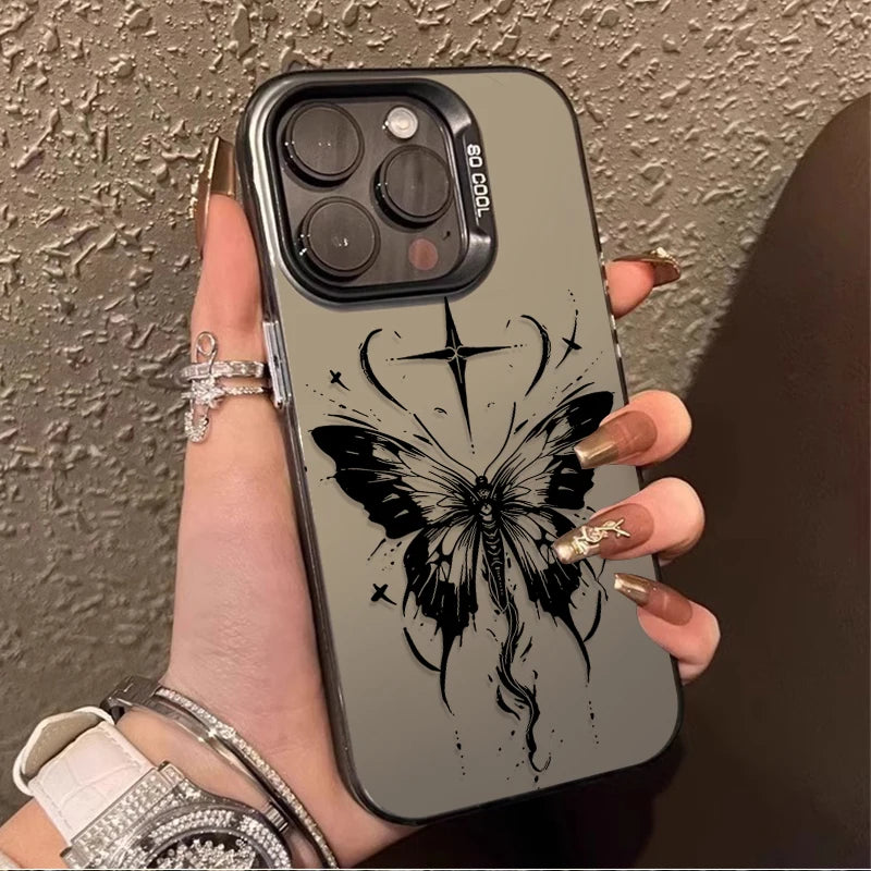 Graffiti Butterfly Phone Case – Shockproof Cover for Xiaomi Redmi Note Series