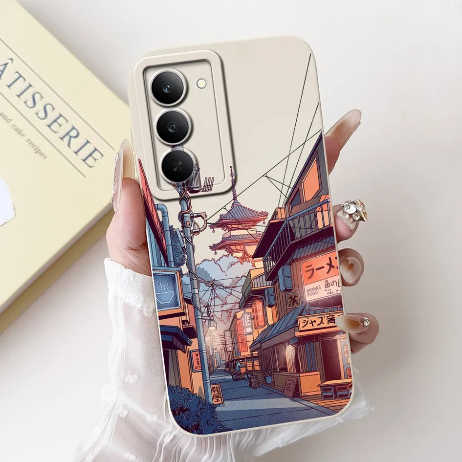 Graffiti Butterfly Phone Case – Camera Protection Cover for Realme 14x 5G