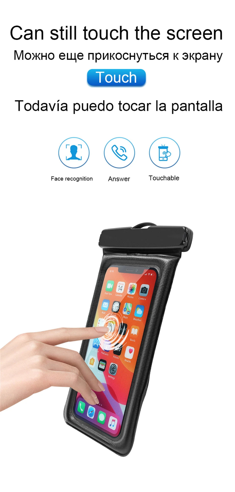 IP68 Waterproof Phone Pouch – Shower, Pool & Beach Ready | iPhone & Android