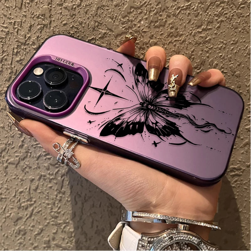 Graffiti Butterfly Phone Case – Shockproof Cover for Xiaomi Redmi Note Series